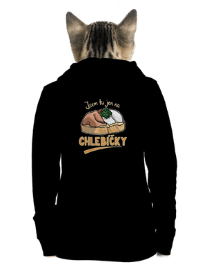 Na chlebíčky dámská mikina na zip Black