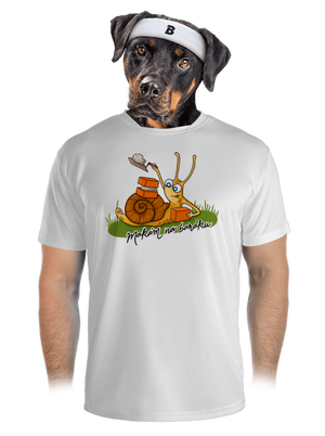 Makám na baráku pánské sportovní tričko White