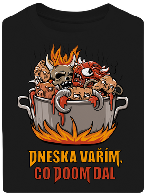 Co Doom dal unisex tričko oversized Black