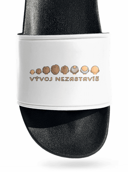 Vývoj nezastavíš pantofle White