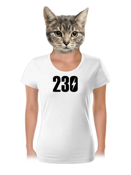 230 V dámské tričko White