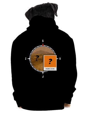 Zdoláno pánská mikina na zip Black