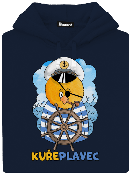 Kuřeplavec pánská mikina klokanka Navy