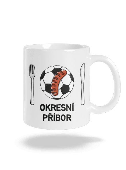 Okresní příbor klasický hrnek White