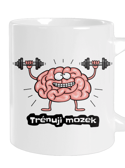 Trénuji mozek velký hrnek White