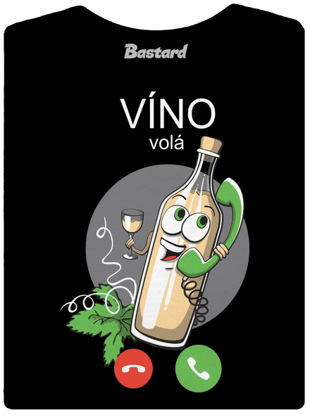 Bílé víno volá dámské tričko premium Black
