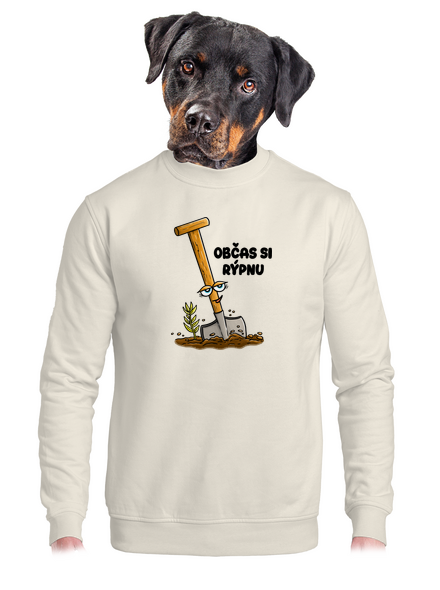 Občas si rýpnu unisex mikina bez kapuce Off White