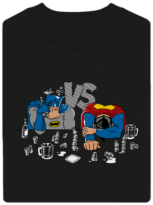 Souboj superhrdinů unisex mikina bez kapuce Black