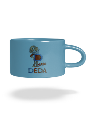 D jako děda hrnek makronka Blue Macaron