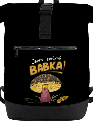 Babka a hříbeček batoh Black