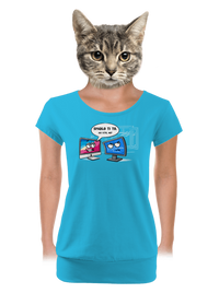 dámské tričko s lemem