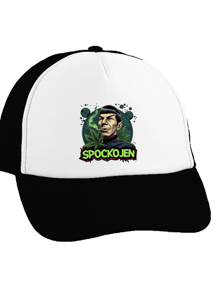 Spockojen kšiltovka truckerka Black cap