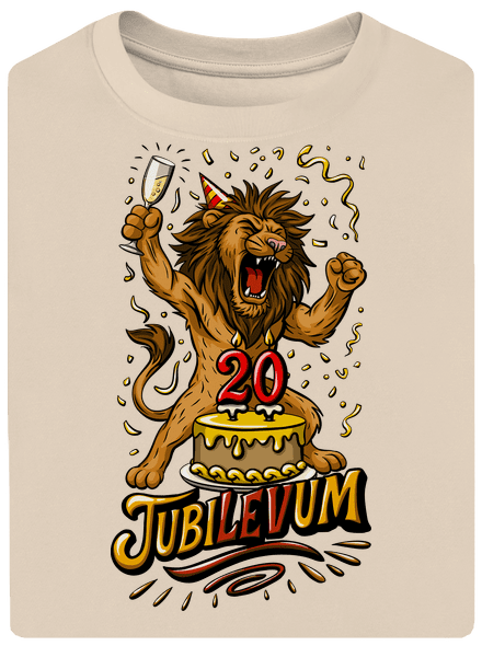 Jubilevum unisex tričko oversized Almond