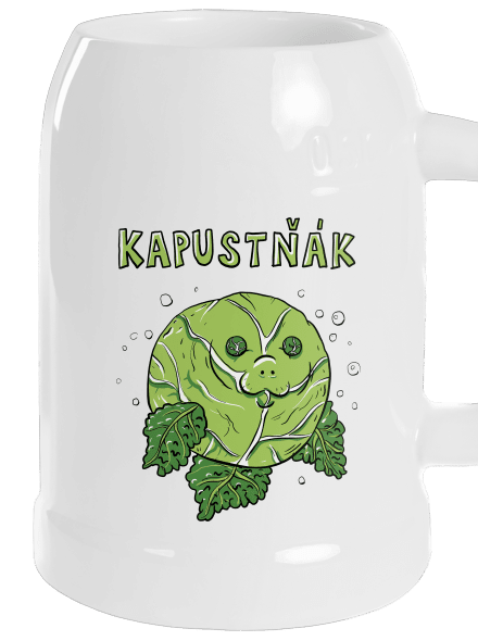 Kapustňák půllitr White