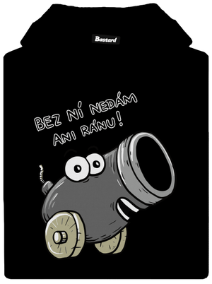 Dělo a koule pánská mikina klokanka Black