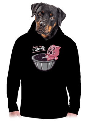 Ve formě pánská mikina klokanka Black