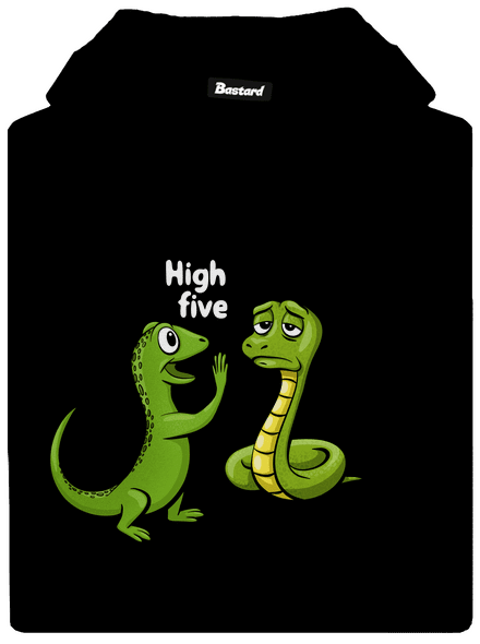 High Five pánská mikina klokanka Black