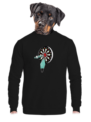 Zásah unisex mikina bez kapuce Black