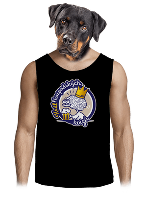 Král a královna kvízů pánské tílko Black