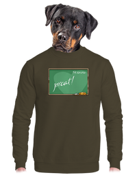 unisex mikina bez kapuce