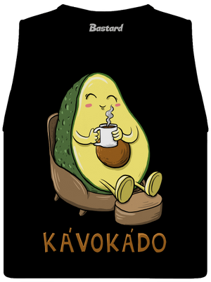 Kávokádo dámské tílko volné Black