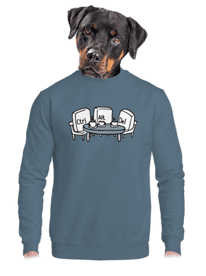 Nerozluční kamarádi unisex mikina bez kapuce Nordic Blue