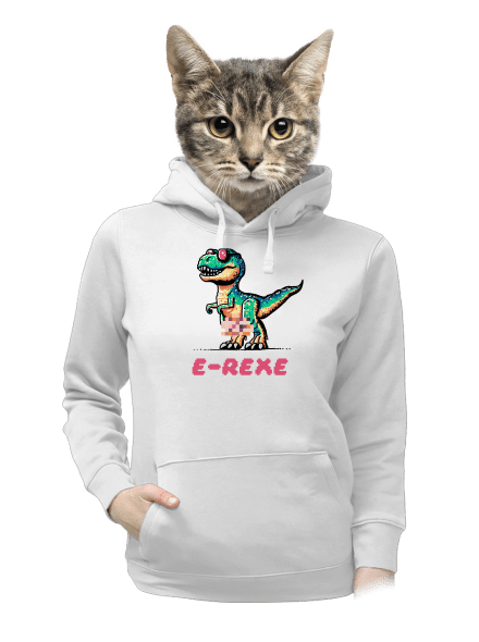 E-Rexe dámská mikina klokanka White