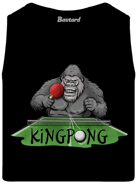King pong pánské tílko Black