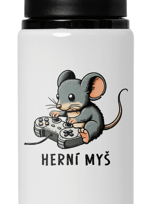 Herní myš lahev na vodu White