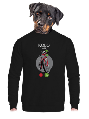 Kolo volá unisex mikina bez kapuce Black