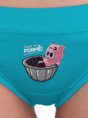 Ve formě dámské kalhotky Turquoise