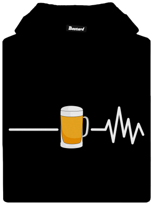 Beer help pánská mikina klokanka Black