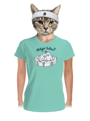 Miluju tulení dámské sportovní tričko Mint Mal