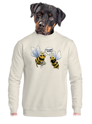 unisex mikina bez kapuce