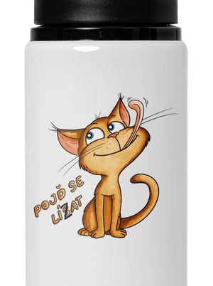 Pojď se lísat lahev na vodu White