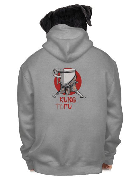Kung Tofu pánská mikina na zip Light Melange