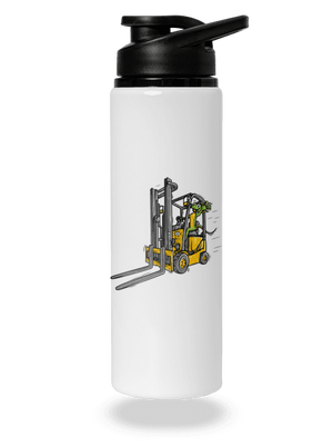 Ještěrka  lahev na vodu White