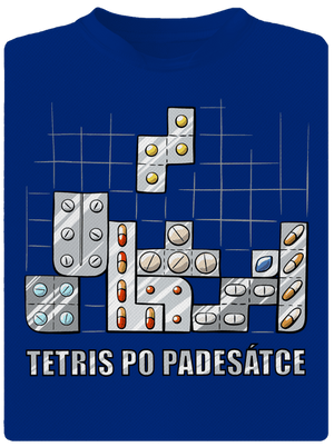 Tetris po padesátce  pánské sportovní tričko Royal Blue Mal