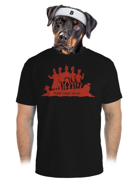 Punks Not Dead pánské sportovní tričko Black