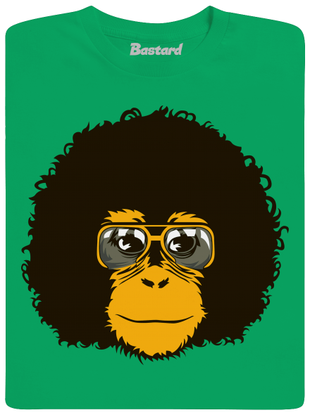 Retro opičák dětské tričko Kelly Green