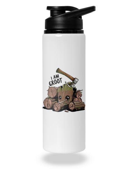I Am Groot lahev na vodu White