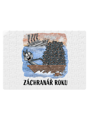 Záchranář roku puzzle White