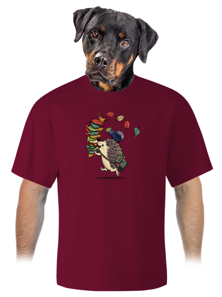 Listonoš unisex tričko oversized Garnet