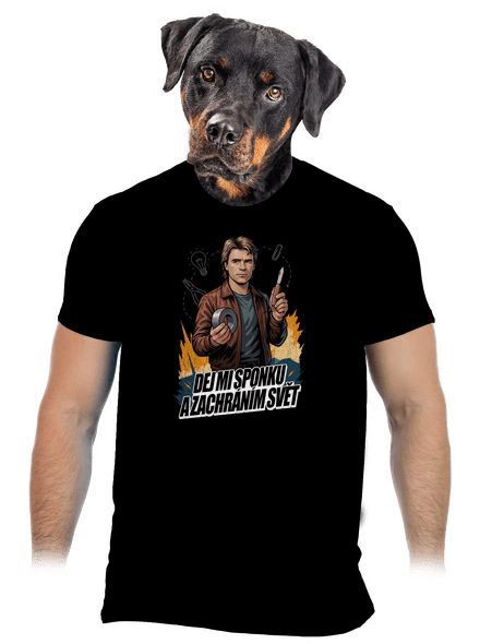 B19: MacGyver pánské tričko Black