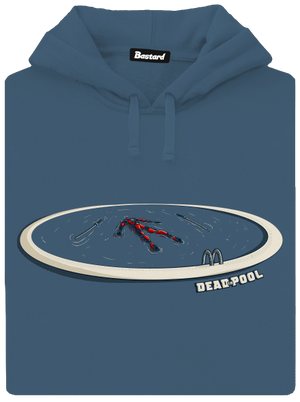 Dead in pool dámská mikina klokanka Denim