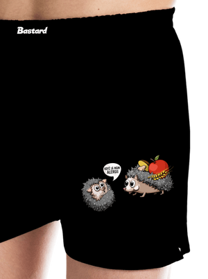 Alergický ježek pánské trenky Black