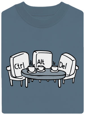 Nerozluční kamarádi unisex mikina bez kapuce Nordic Blue