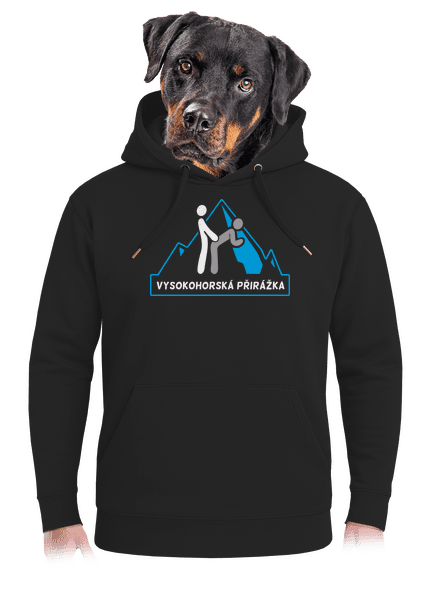 Vysokohorská přirážka unisex mikina premium Dark Black