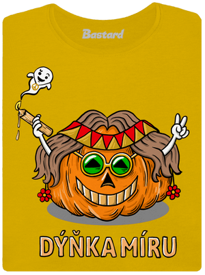 Dýňka míru dámské tričko Yellow