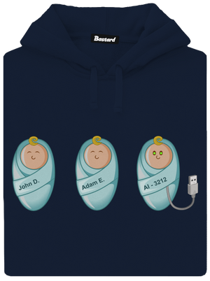 AI baby pánská mikina klokanka Navy